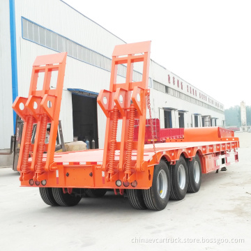 China Factory Lowbed Lowbed da 3 ASSLE 60 Tonnone a Lowbody Trailer ha usato il trailer di semi -letto a basso contenuto di